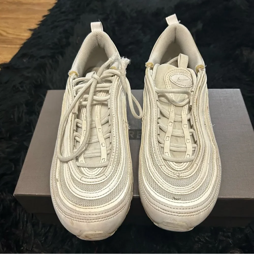 NIKE Air Max 97 white lace up shoes sneakers women’s 7.5
